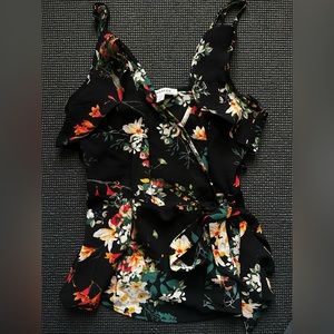 Floral Wrap Tank